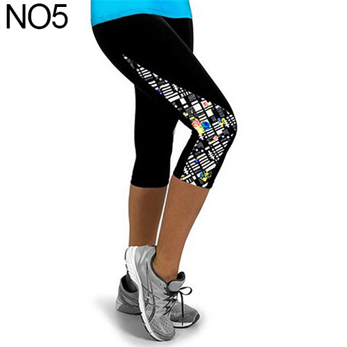 Women Fashion Triangle Paneled Slimming Pants Leggings Running Yoga Sport Gym Pants