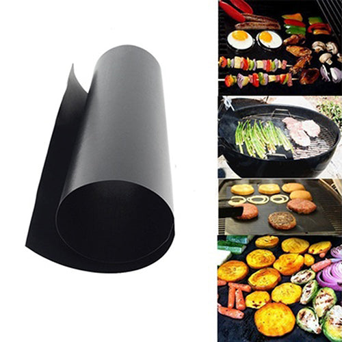 2Pcs Reusable Easy Baking BBQ Grill Mat Nonstick Cooking Sheet 40x33cm
