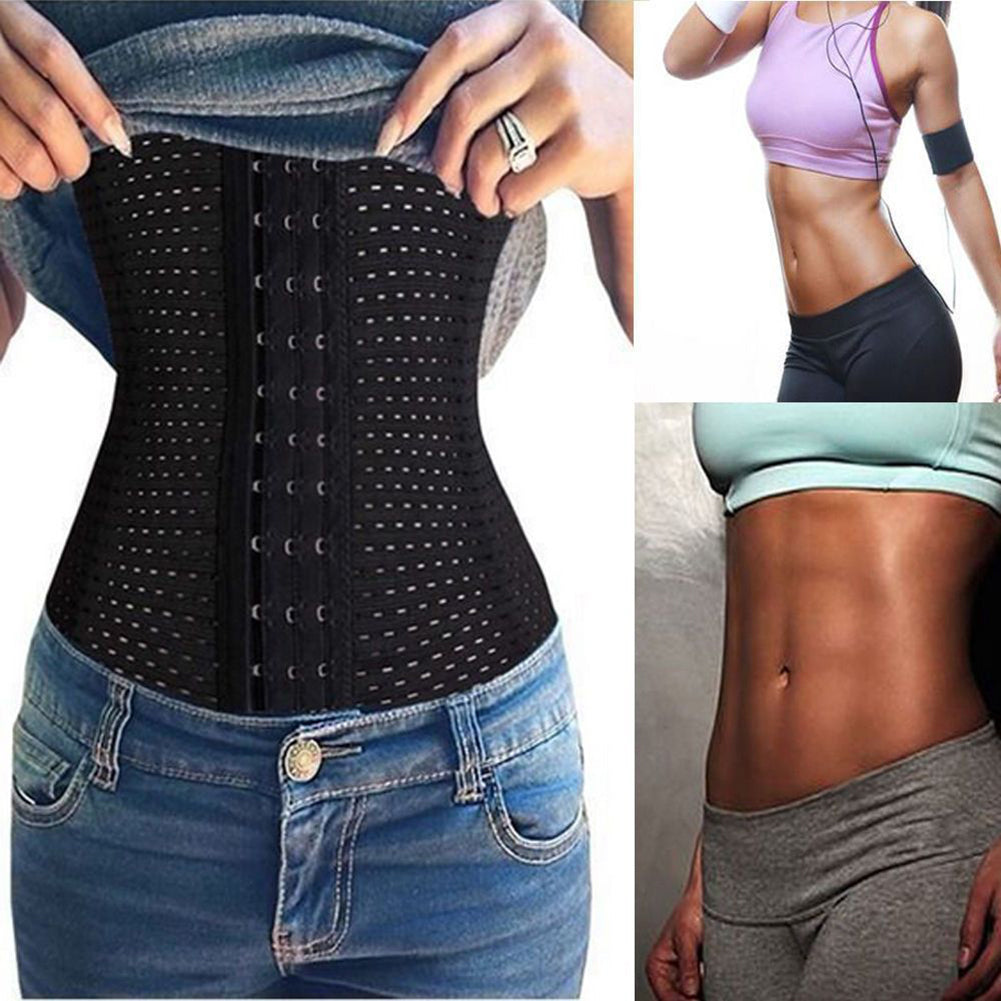 Women Breathable Underbust Corset Waist Tummy Control Trainer Belt Body Shaper