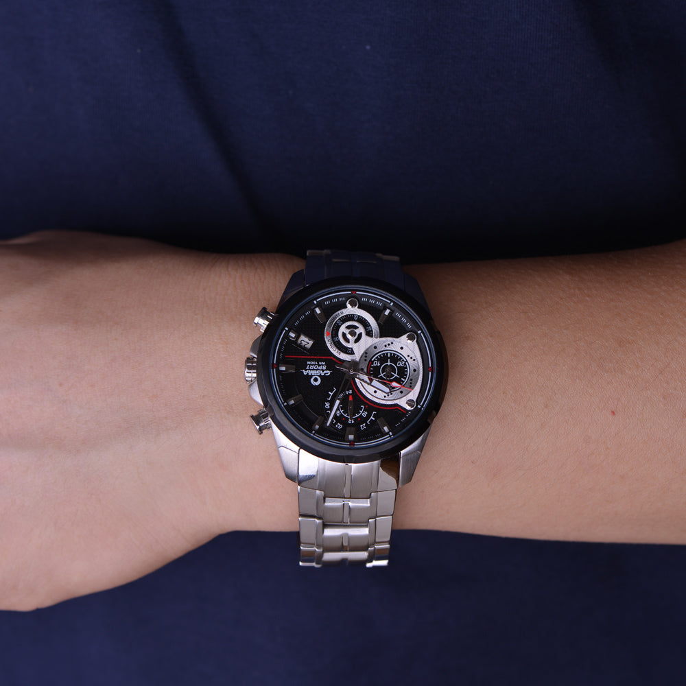 Luxury brand watches men 2016 fashion elegant hot sport timer men's quartz wrist watch waterproof 100m  # 8303