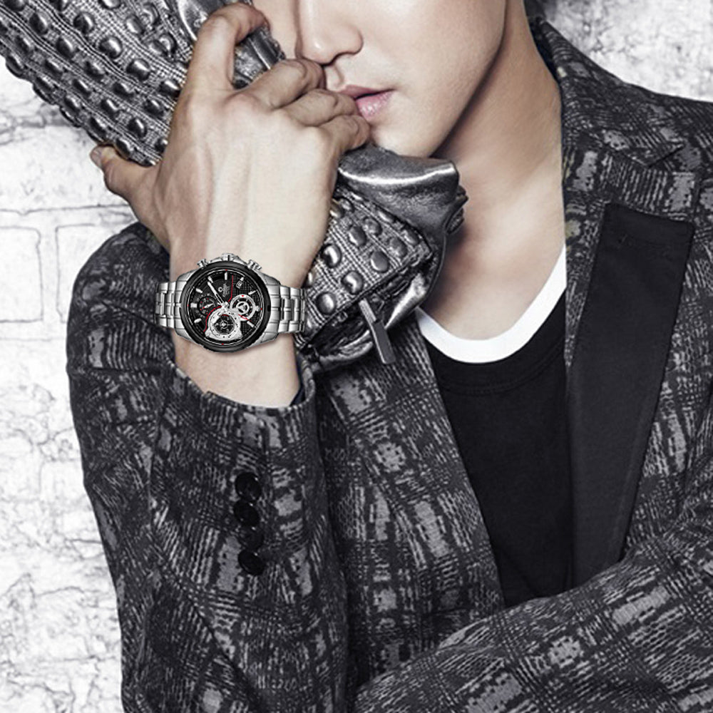 Luxury brand watches men 2016 fashion elegant hot sport timer men's quartz wrist watch waterproof 100m  # 8303