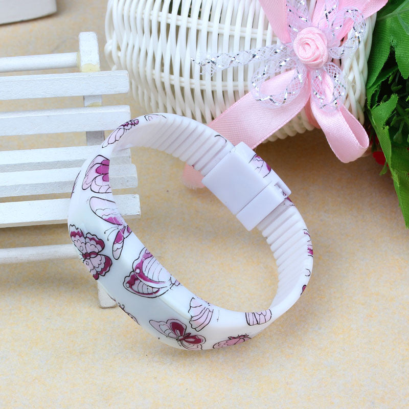 Simple Thin Boy Girl Sports Silicone Digital LED Bracelet Wrist Watch