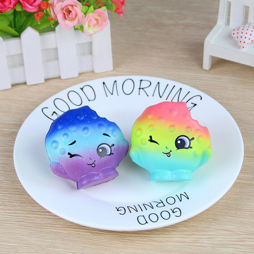 2Pcs Squishy Slow Rising Galaxy Broccoli Cake Stress Reliever Kids Squeeze Toys