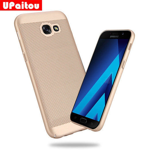 Utral Thin Samsung Galaxy A5 2017 Mesh Design Radiating Back Covers Super Light PC Hard Phone Case for Samsung A520