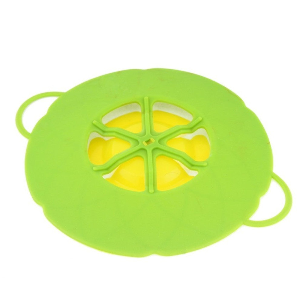 Multi-function Cooking Tools Flower Cookware Parts Green Silicone Boil Over Spill lid Stopper