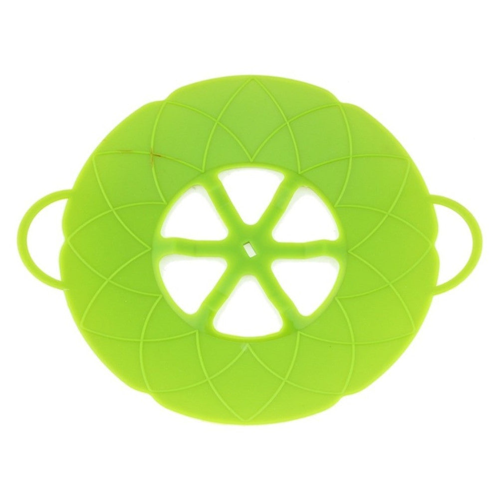 Multi-function Cooking Tools Flower Cookware Parts Green Silicone Boil Over Spill lid Stopper