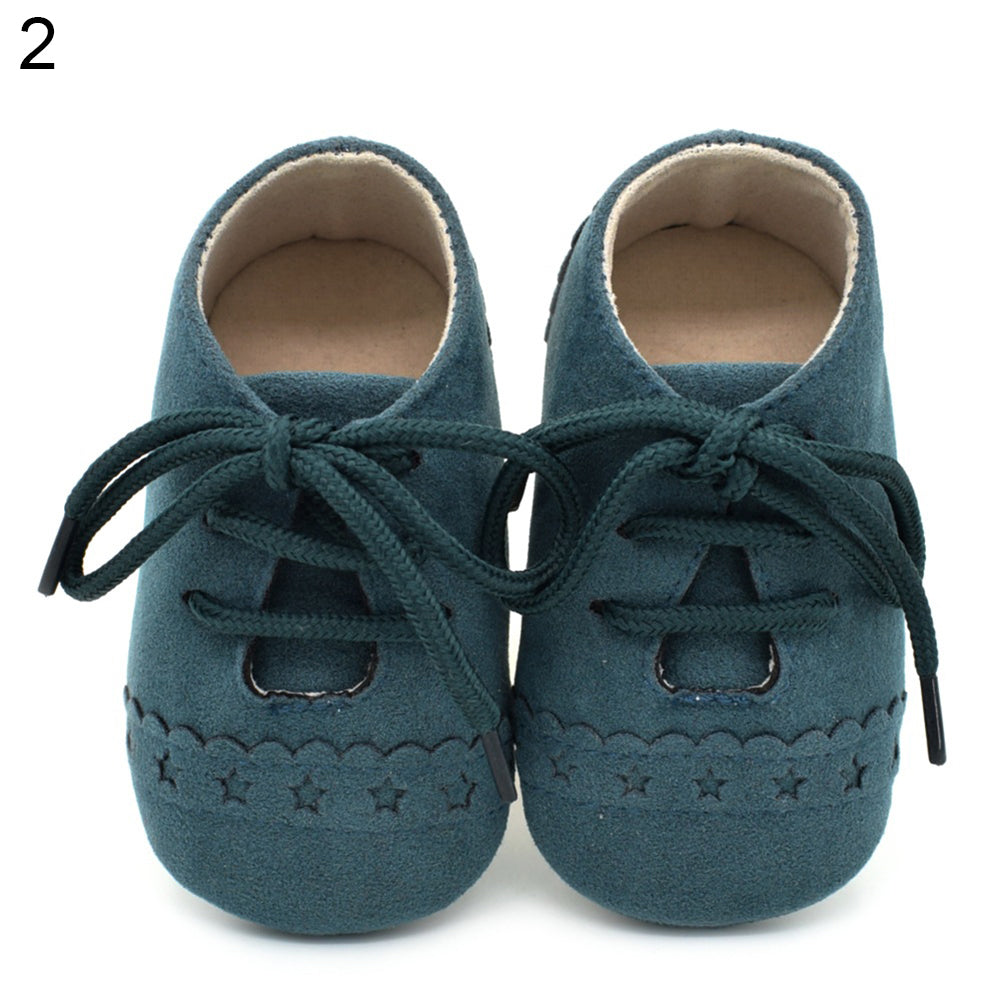 Fashion Toddler Baby Boys Girls Faux Leather Shoes Soft Flats Casual Prewalker
