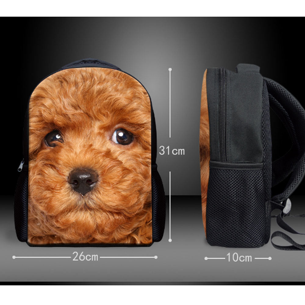 Cute 3D Pomeranian Children Mini Backpack Small Kids Shoulder Bagpack For Little Girls Boys Schoolbag
