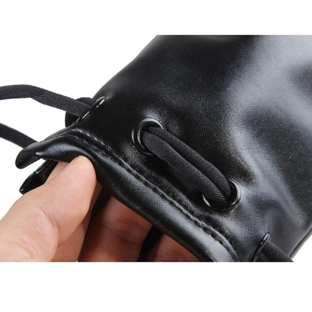 Protector Lenses Black Case Camera Lens Pouch Bag Set Soft Faux Leather XL Size 29CMx15CM