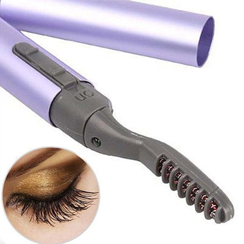 Mini Pen Style Electric Heated Eyelash Eye Lashes Curler Long Lasting Makeup Kit
