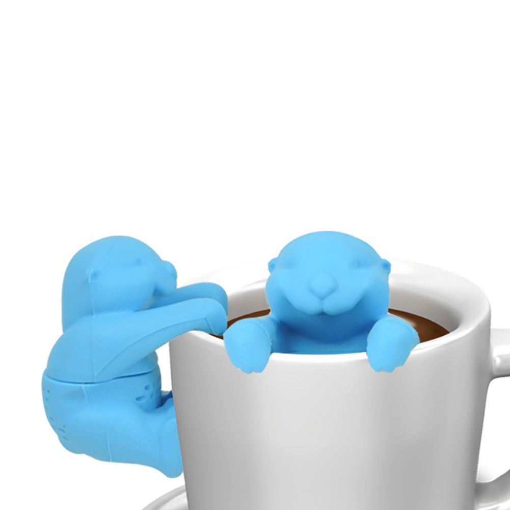 Novelty Leaf Strainer Herbal Spice Filter Silicone Animal Sloth Tea Infuser