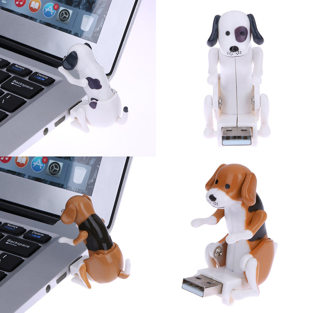 Portable Mini Funny Cute USB Humping Dog Pressure Relieve Creative Toy Gift