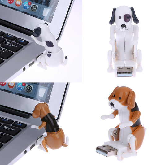 Portable Mini Funny Cute USB Humping Dog Pressure Relieve Creative Toy Gift