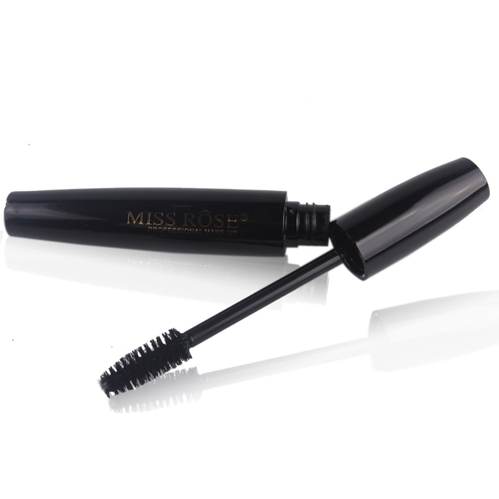 4D Fiber Round Head Mascara Thick Curling Lengthening Waterproof Eyelash Makeup