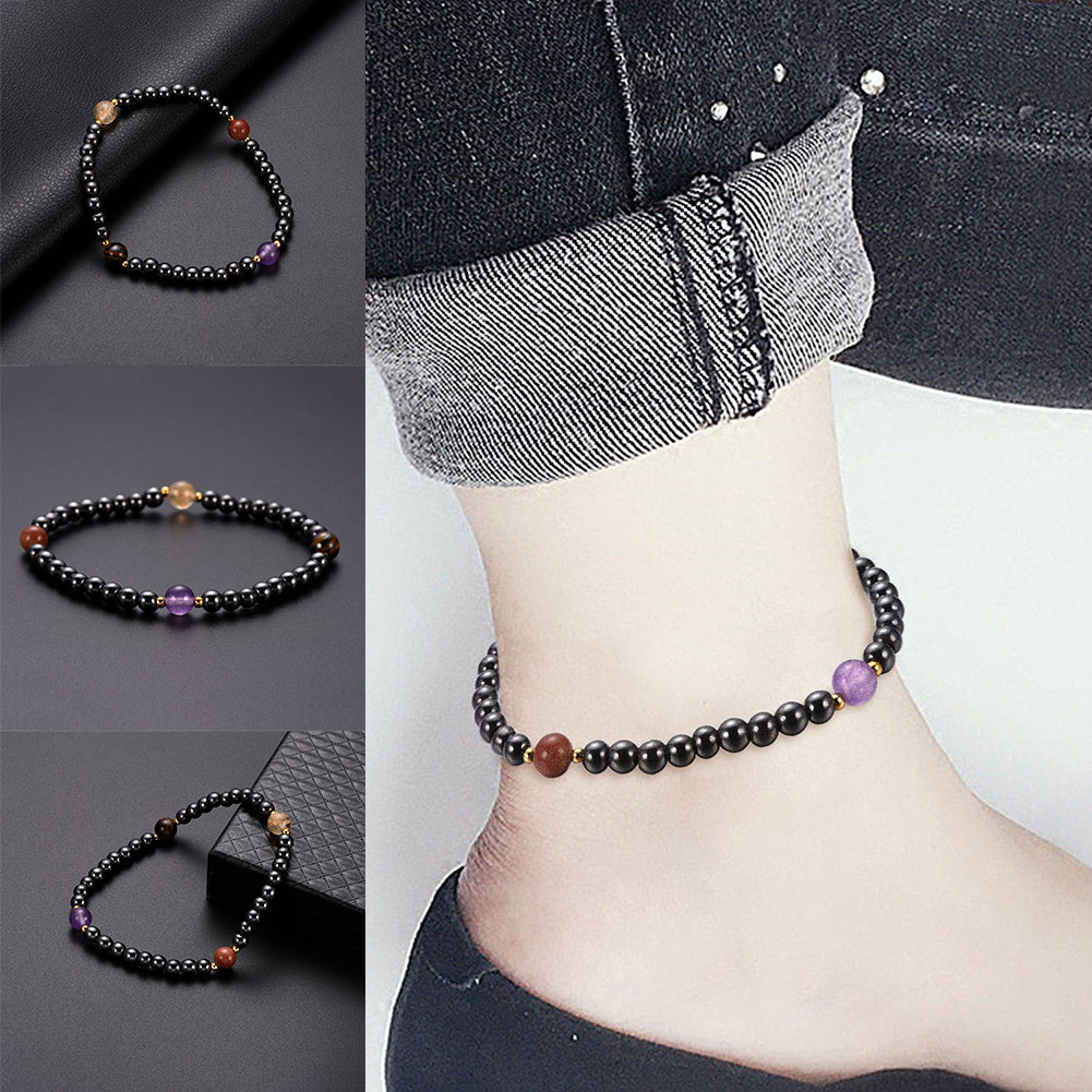 Fashion Faux Hematite Hand Jewelry Party Club Women Men Bracelet Magnetic Gift