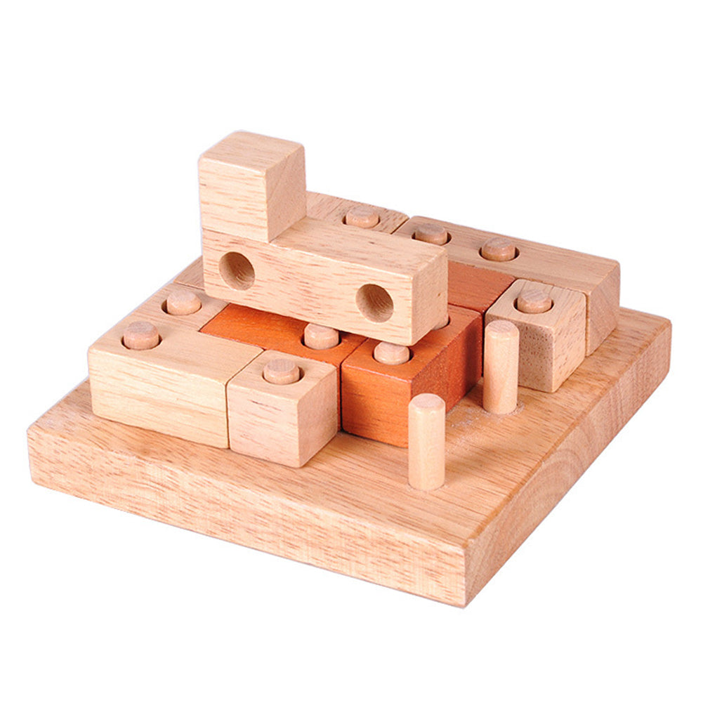 Wooden Building Blocks Kong Ming Luban Lock Adults Kids Puzzle Educational Toys