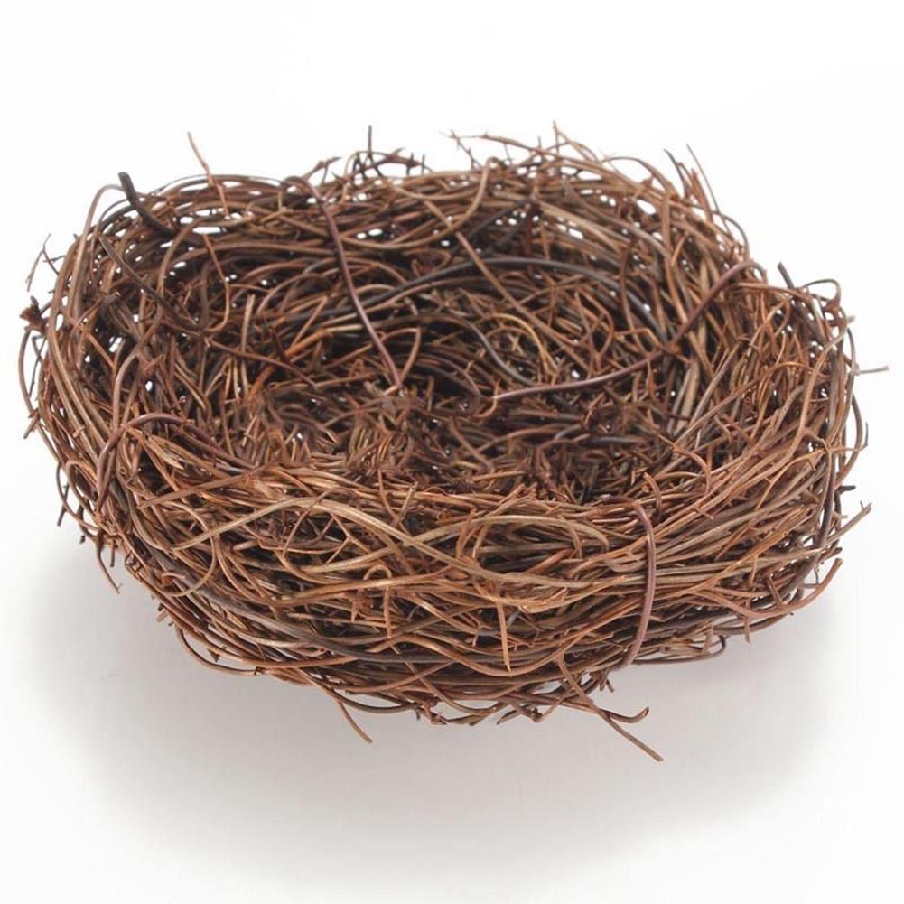 12/10/8/6 cm Vine Bird Nest House Home Decoration Craft Photo Prop Ornament