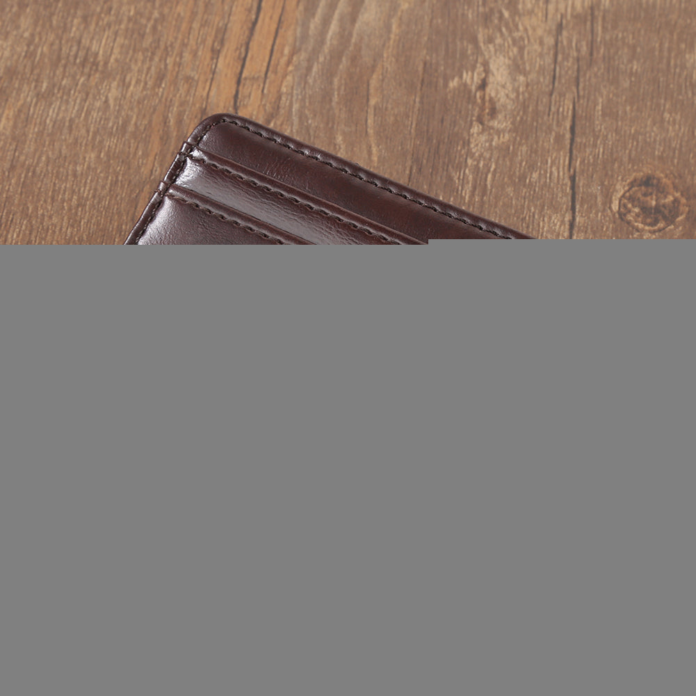 Men's Fashion Magic Faux Leather Slim Wallet Money Clip Card Holder Purse