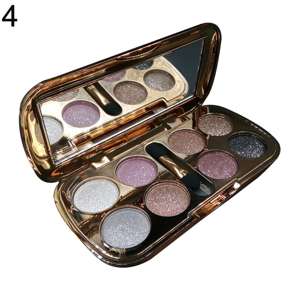 8Color Shimmer Eyeshadow Palette Waterproof Natural Eye Makeup Beauty Cosmetic