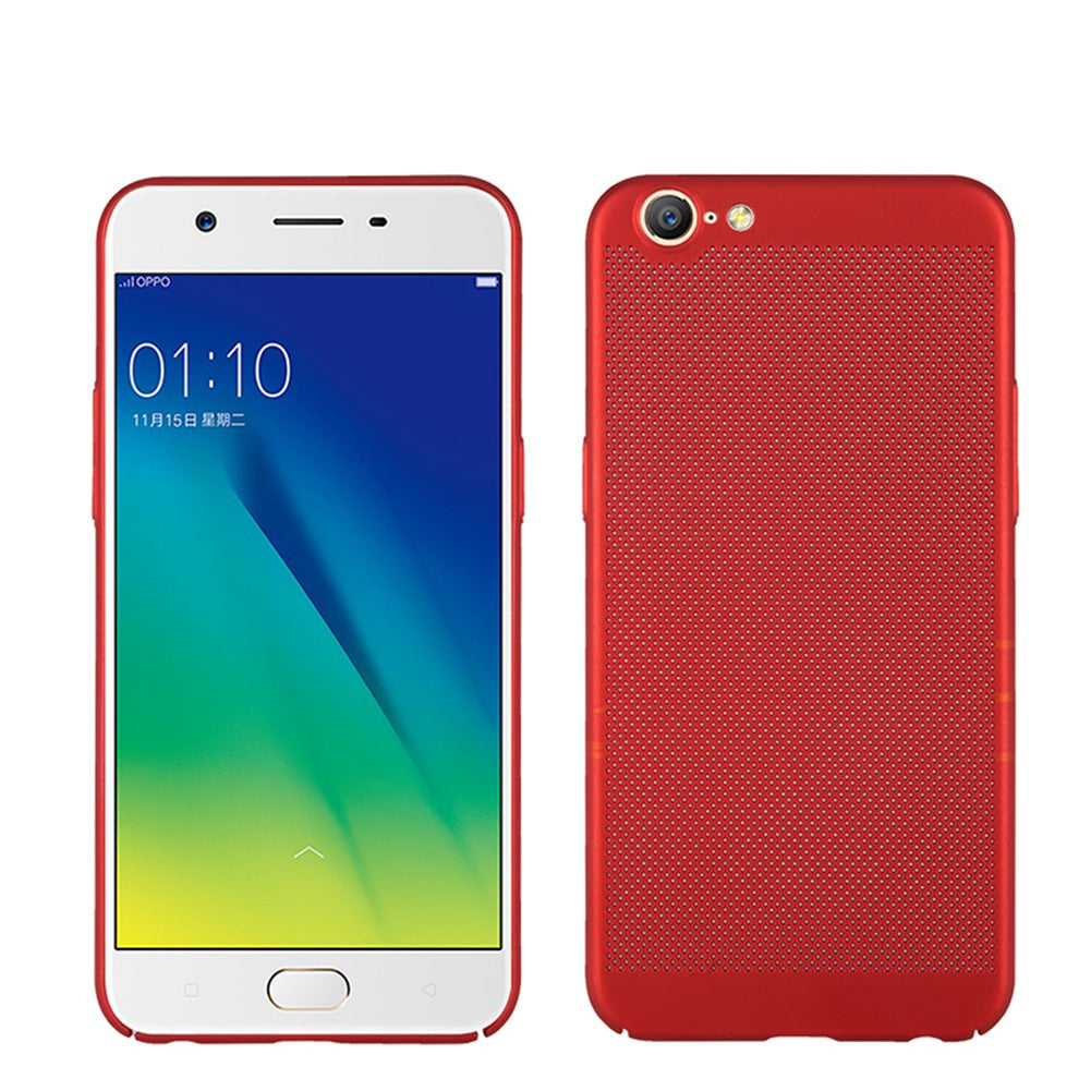 Utral Thin OPPO A57 Mesh Design Radiating Back Covers Super Light PC Hard Phone Case for OPPO A57