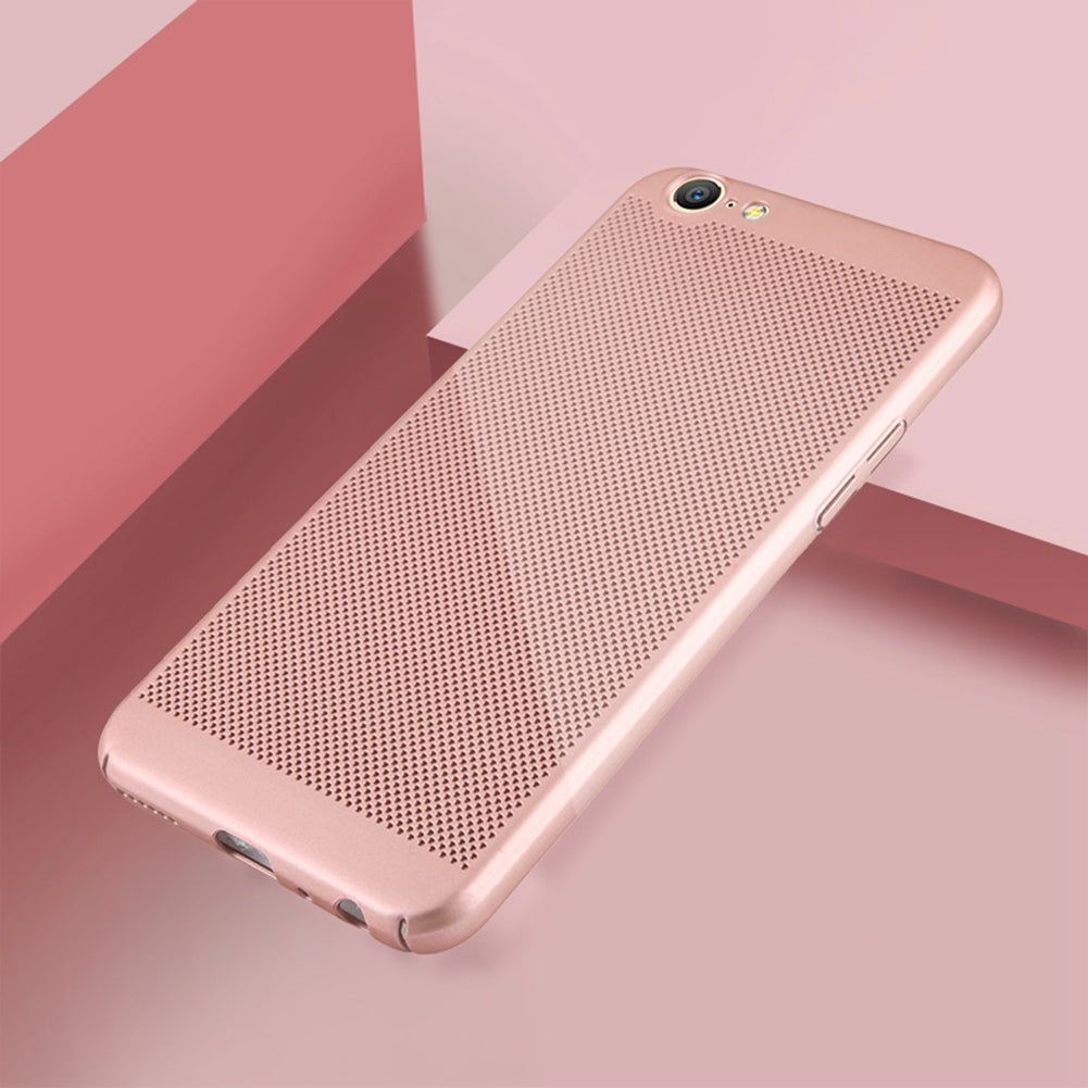 Utral Thin OPPO A57 Mesh Design Radiating Back Covers Super Light PC Hard Phone Case for OPPO A57