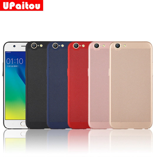 Utral Thin OPPO A57 Mesh Design Radiating Back Covers Super Light PC Hard Phone Case for OPPO A57