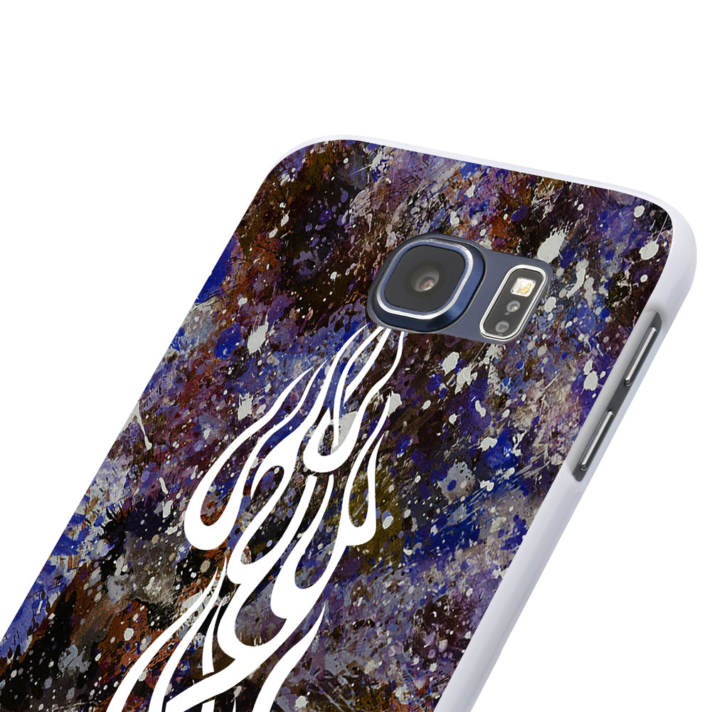 Flame Pattern Plastic Phone Case Cover for iPhone 6 7 Samsung Galaxy S4 S5