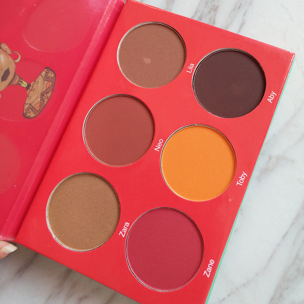 6 12 16 Colors Glitter Matte Effect Powder Eyeshadow Palette Eye Cosmetic Makeup