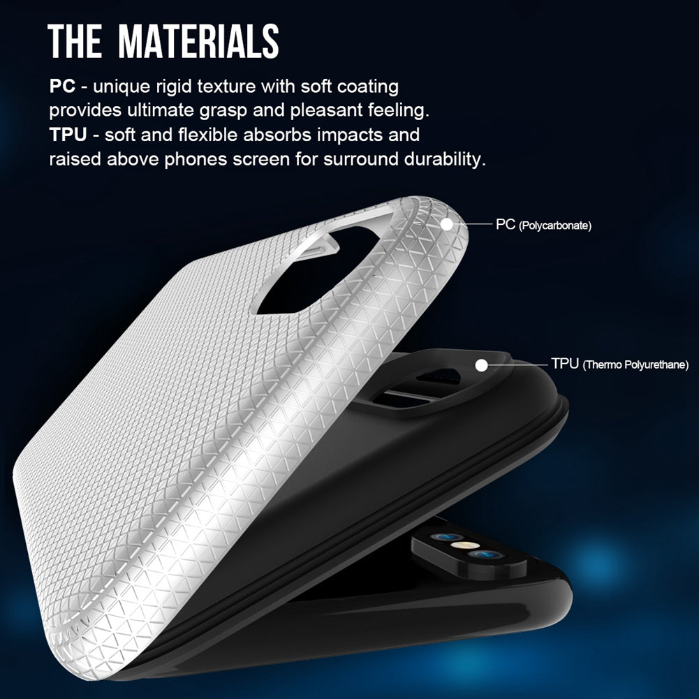 for iPhone X / 10 2 in 1 Heavy Duty Phone Case Shook Proof Back Cover Mobile Shield Shell for iPhoneX