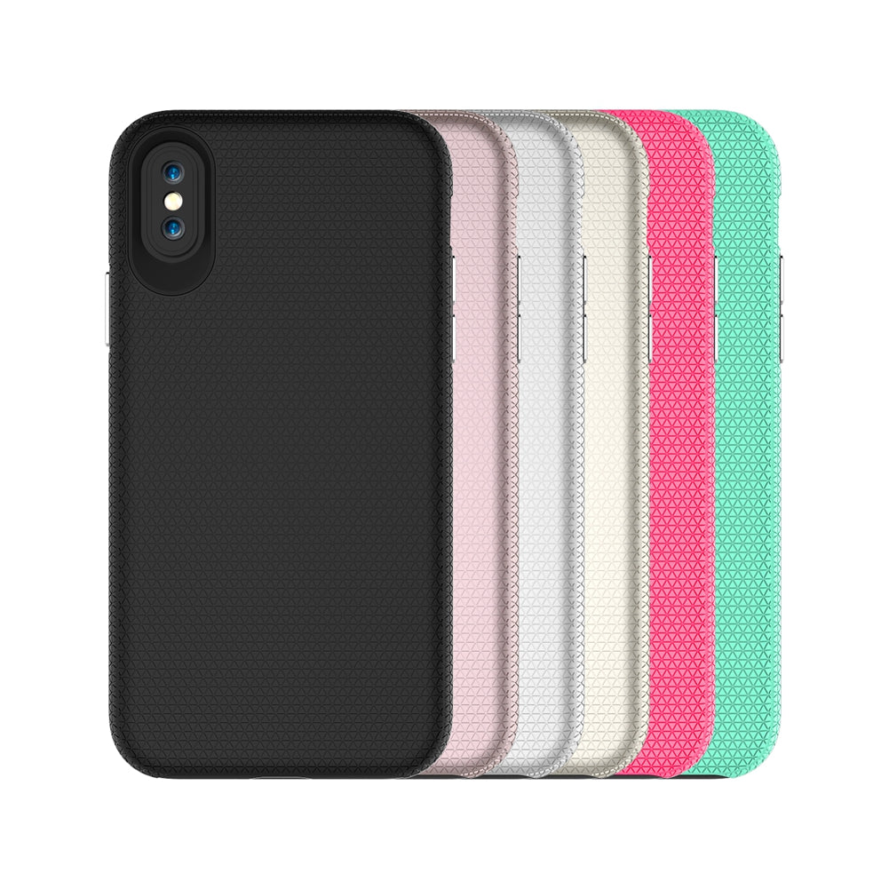 for iPhone X / 10 2 in 1 Heavy Duty Phone Case Shook Proof Back Cover Mobile Shield Shell for iPhoneX
