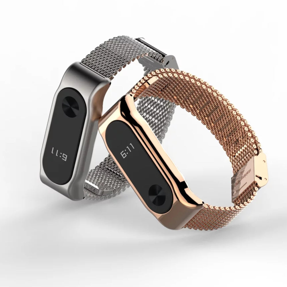 Replace Metal Strap Band For Xiaomi Mi Band 2 Accessories Wristbands Stainless Steel Bracelet