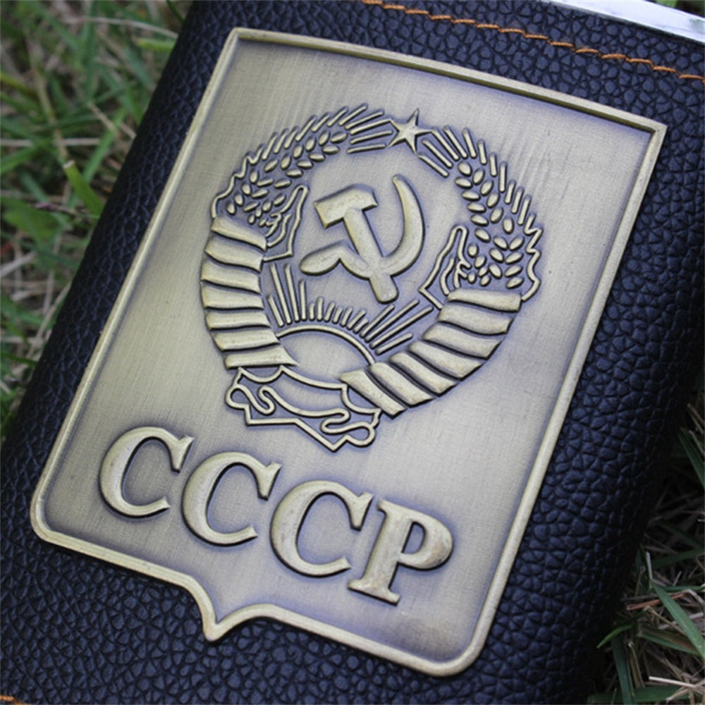 OZ1 Drinkware Top grade stainless steel portable flagon 8 oz kit for outdoor and Business gifts, home decorations