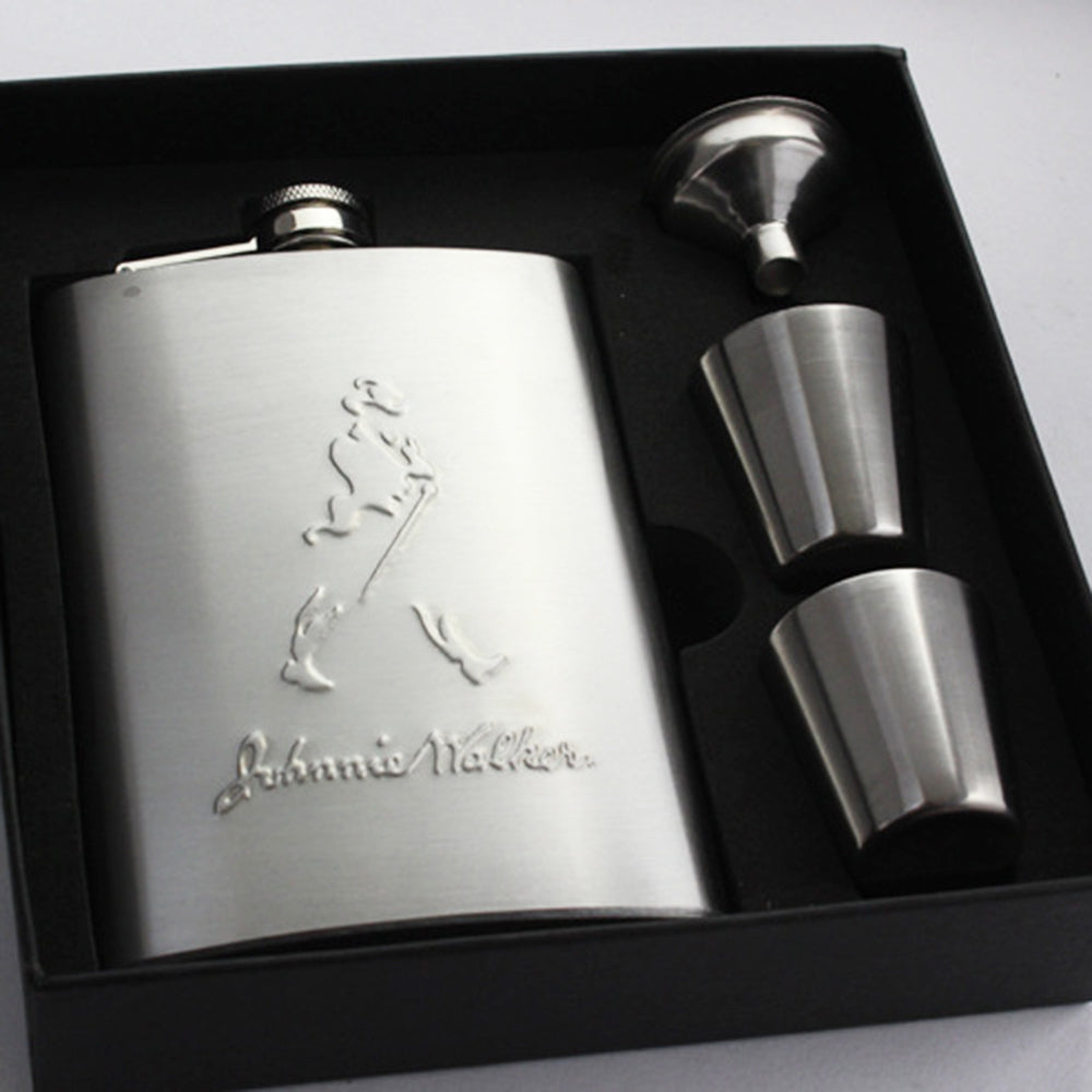 OZ3 Stainless steel flagon 8 ounces Portable for men use for Business gifts, home decorations