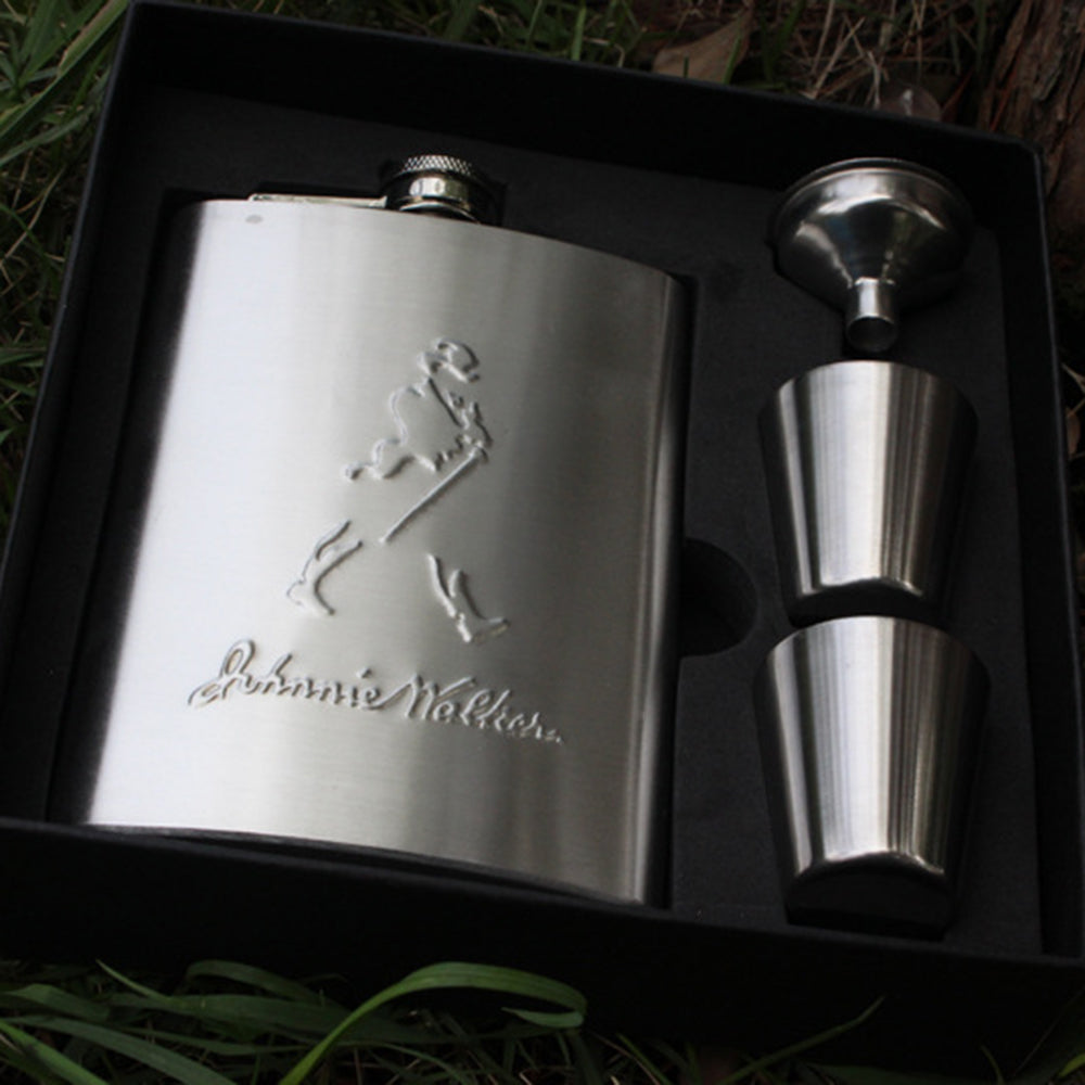 OZ3 Stainless steel flagon 8 ounces Portable for men use for Business gifts, home decorations