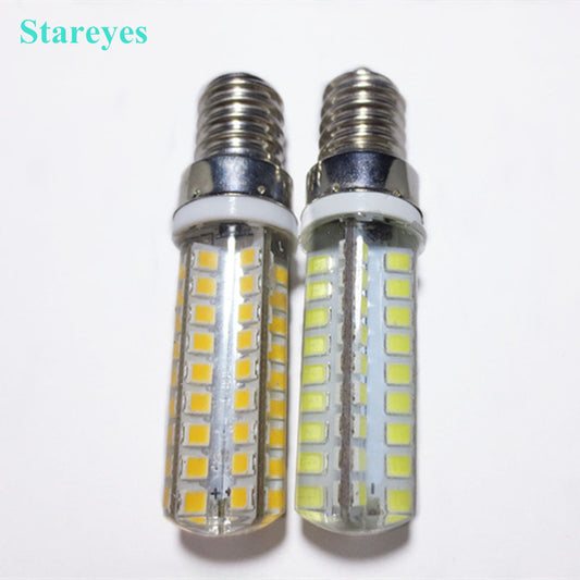 2 pieces Silicone E14 G9 Dimmable SMD 2835 7W 72 Chips LED Corn lamp Droplight Chandelier candle bulb Pendant light lighting