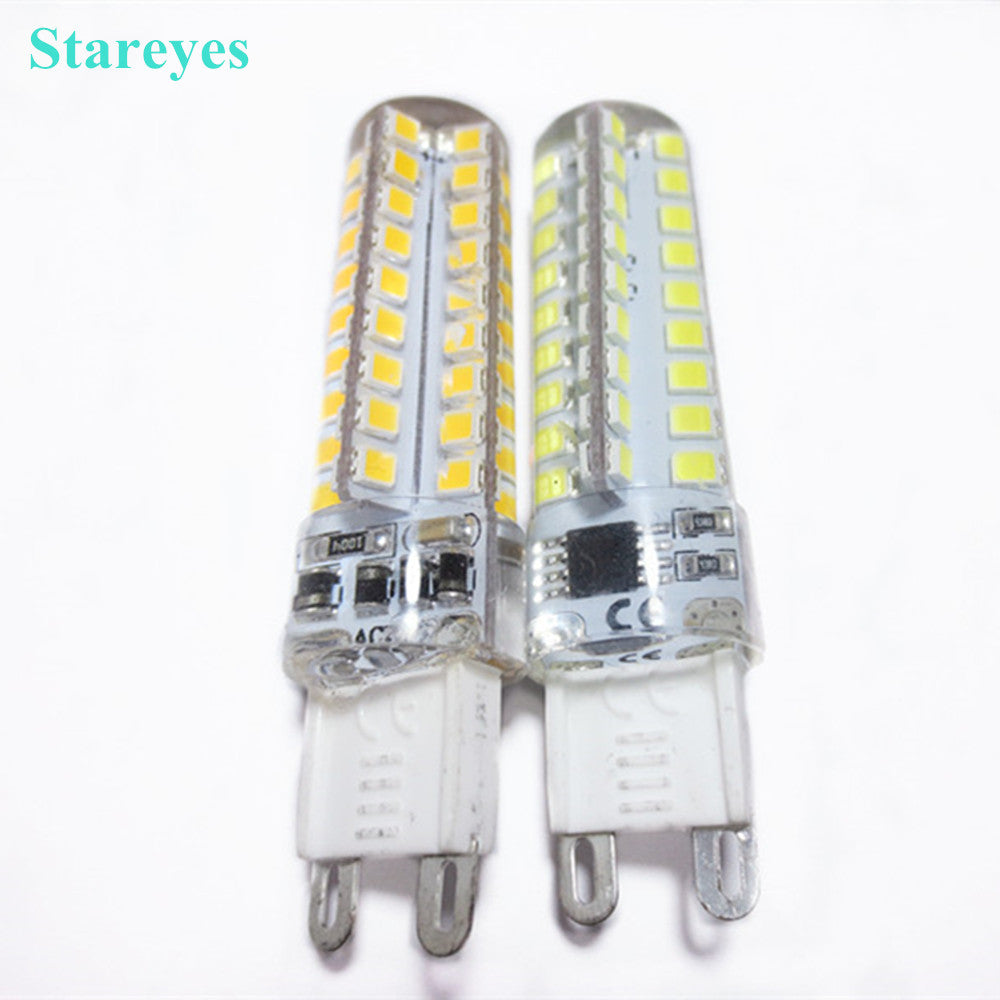 2 pieces Silicone E14 G9 Dimmable SMD 2835 7W 72 Chips LED Corn lamp Droplight Chandelier candle bulb Pendant light lighting