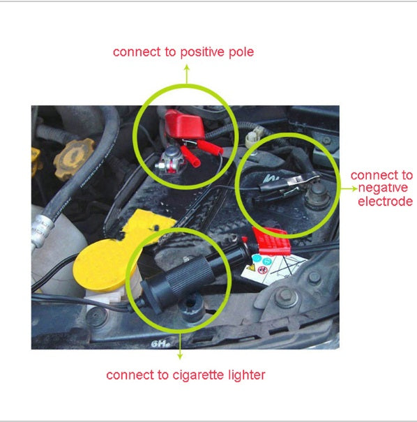 DX Overstriking car emergency battery FireWire clip cable bold line Vehicle mounted electric emergency connecting cable accessories