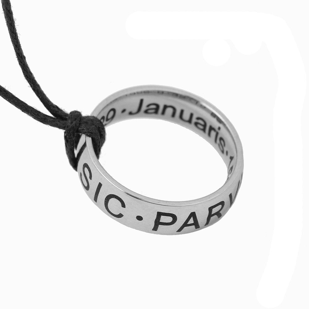 PS3 Uncharted 3 Nathan Drake's Ring Cord Strap Necklace