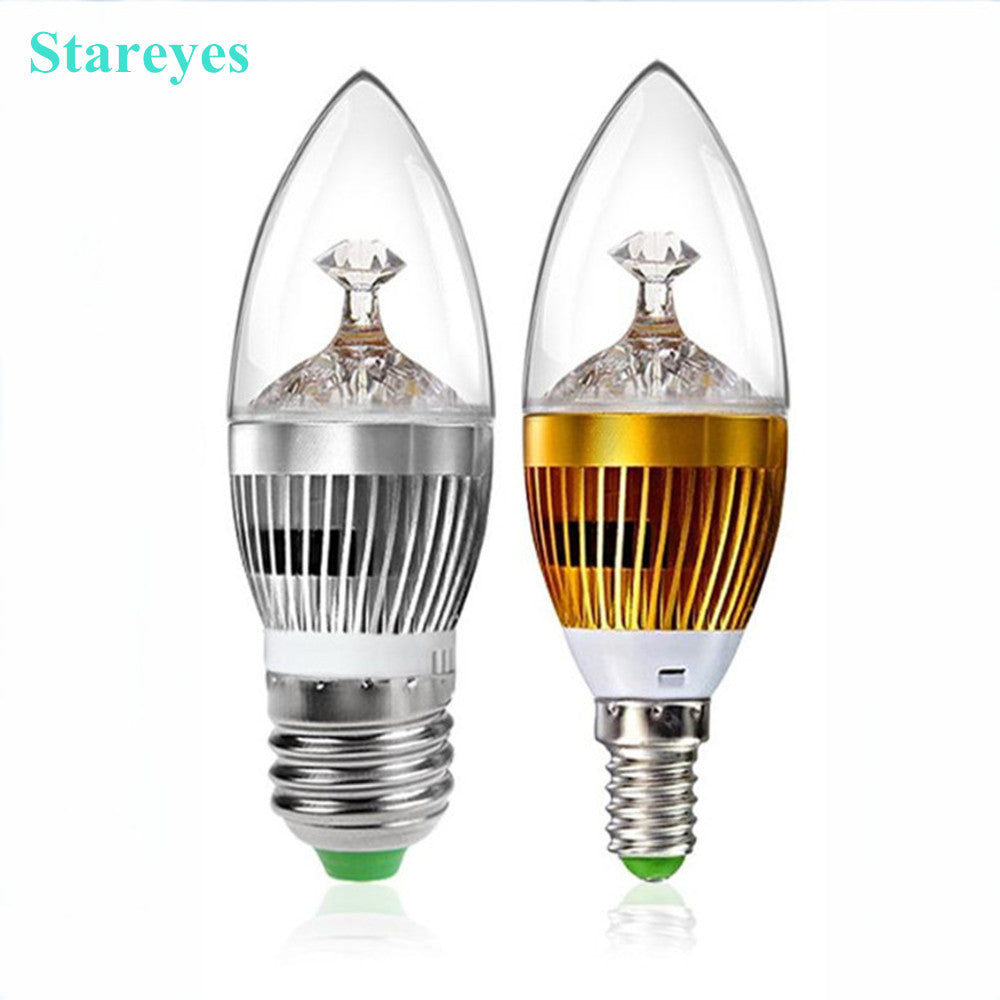 2 Pieces E14 E27 Dimmable 3W 4W 5W LED Candle Light spotlight Bulb Pendant Lamp chandelier droplight lighting