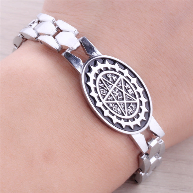 Black Butler Pentagram Logo Alloy Bracelet DM822