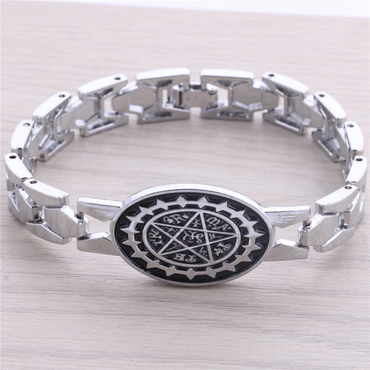Black Butler Pentagram Logo Alloy Bracelet DM822