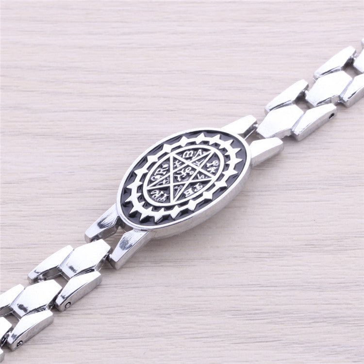 Black Butler Pentagram Logo Alloy Bracelet DM822
