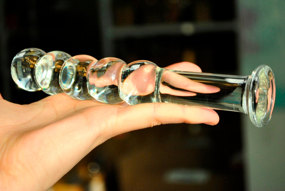 5 balls pyrex glass crystal Anal dildos fake penis beads butt plug Sex toy for women men Adult male female masturbation products