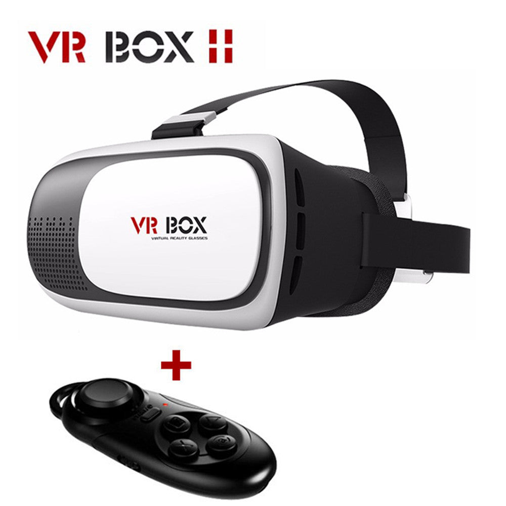 2016 Google Cardboard VR BOX 2.0 Virtual Reality Oculus Rift 3D Glasses for 3.5-6.0 Phone+ Wireless Bluetooth Controller Gamepad