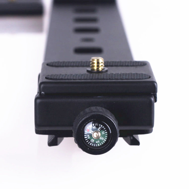 Tripod Lengthen Plate 31cm Double Heads Quick Release Plate Portable slr Mini Slide for DSLR Camera Bracket