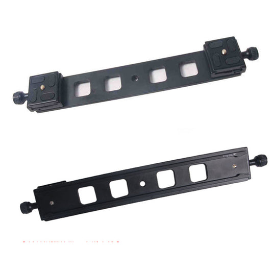 Tripod Lengthen Plate 31cm Double Heads Quick Release Plate Portable slr Mini Slide for DSLR Camera Bracket