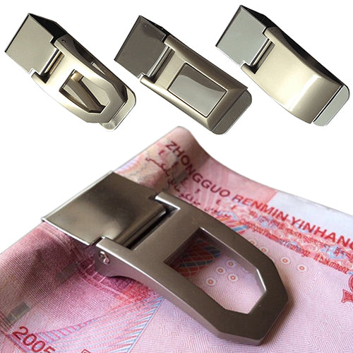 Stainless Steel Spring Money Cash Clip Pocket Slim ID Credit Card Money Holder