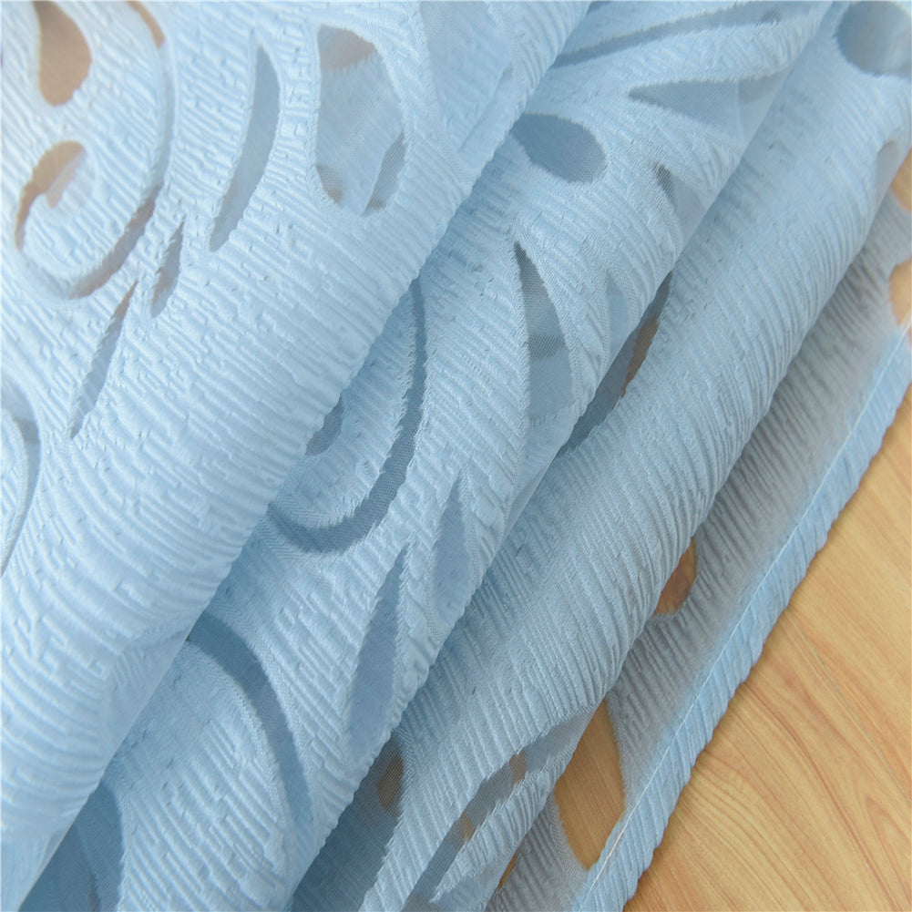 Fashion Phoenix Tail Window Curtain Sheer Divider Panel Perforated Bedroom Decor