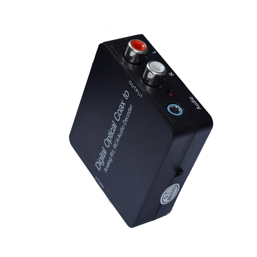 Optical Coaxial Toslink Digital to Analog R/L RCA Audio Decoder Converter