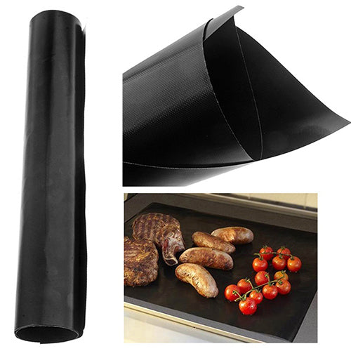 2Pcs Reusable Easy Baking BBQ Grill Mat Nonstick Cooking Sheet 40x33cm